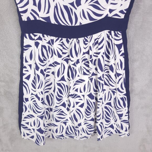 Lilly Pulitzer Irene Need My Shades Navy White Mini Dress Size 8 Strappy Preppy - Picture 2 of 13